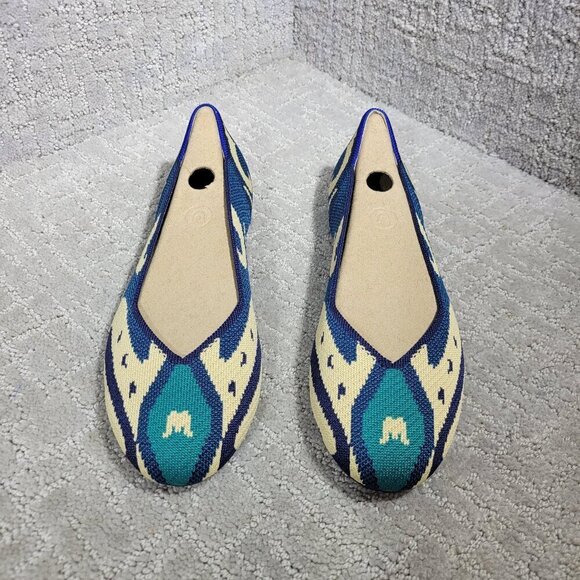 Rothy's Shoes - Rothy’s The Flat Women's Size 9 US Moroccan Blue Round Toe Slip On Flat Shoes